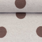 Jacquard Jersey "Emily" Swafing - Tupfen peppercorn/naturweiß