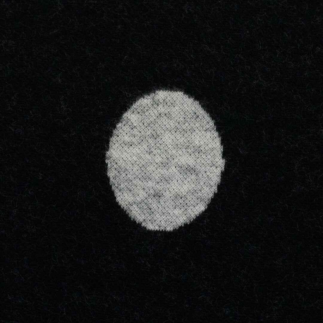 Jacquard Jersey "Emily" Swafing - Tupfen naturweiß/schwarz