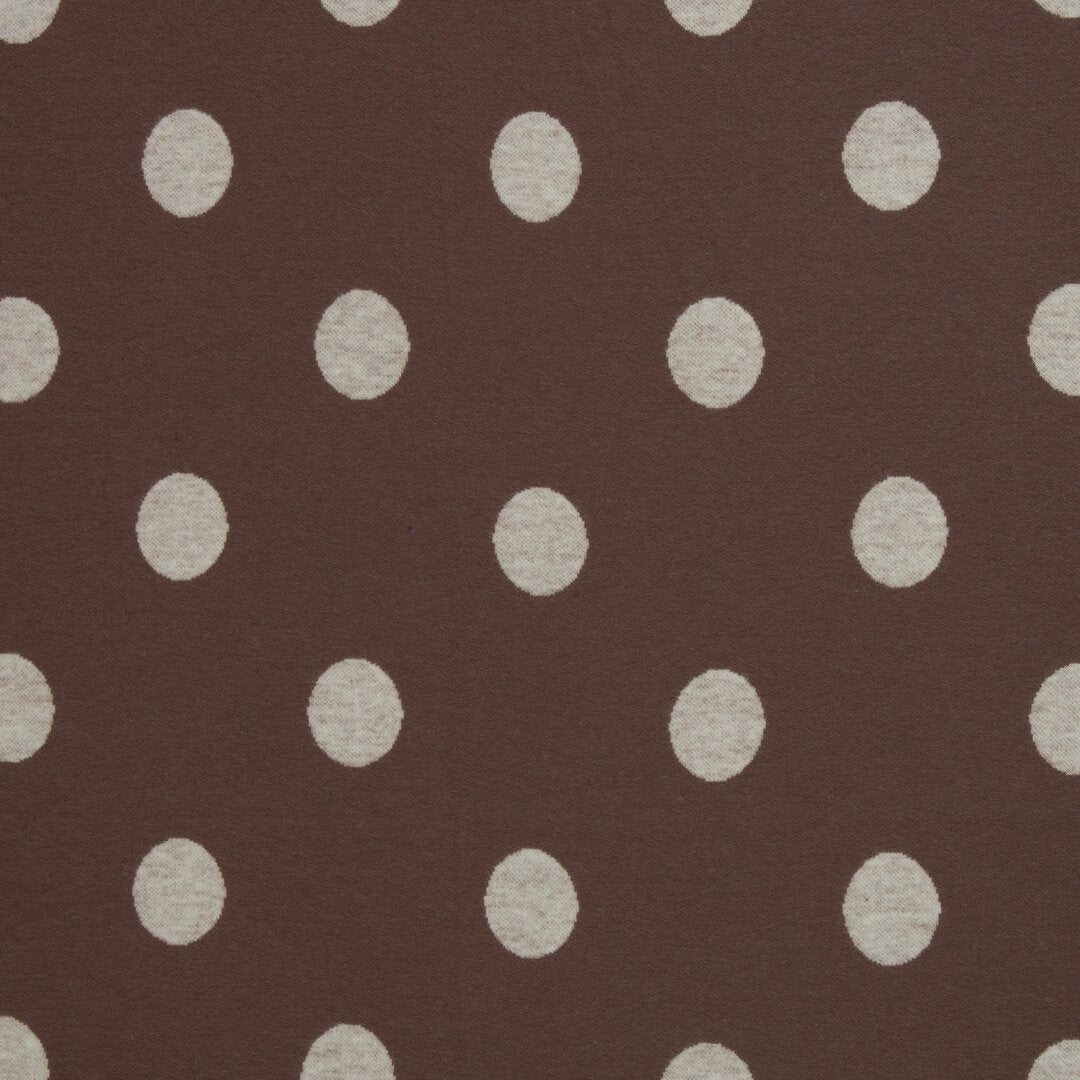 Jacquard Jersey "Emily" Swafing - Tupfen peppercorn/naturweiß