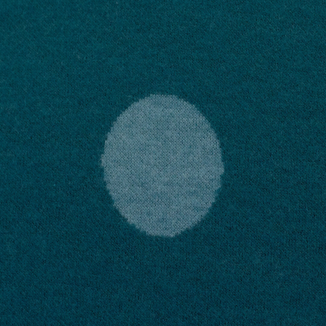 Jacquard Jersey "Emily" Swafing - Tupfen provincial blue/gulf coast
