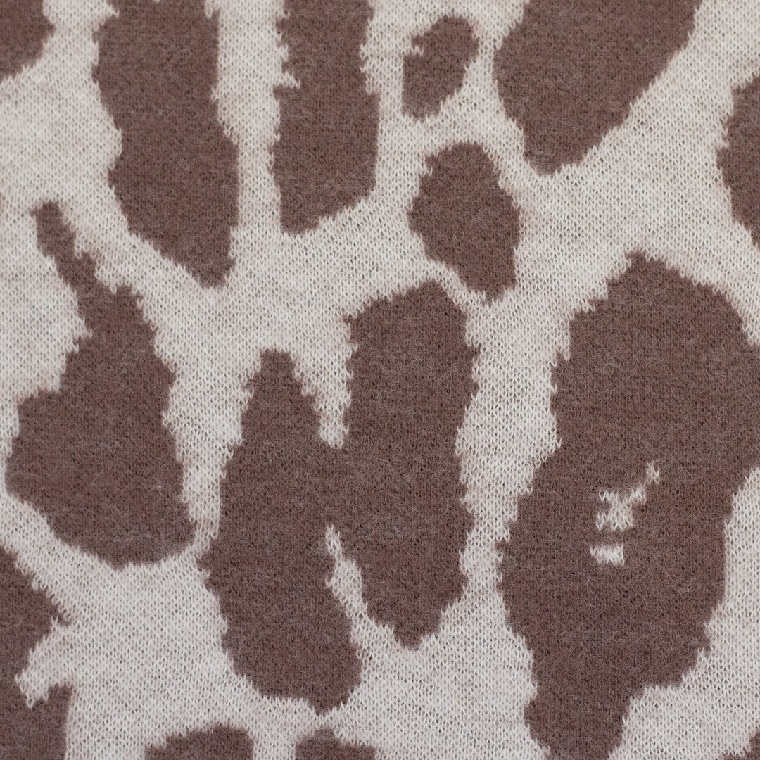 Jacquard Jersey "Emily" Swafing - Leo peppercorn/naturweiß
