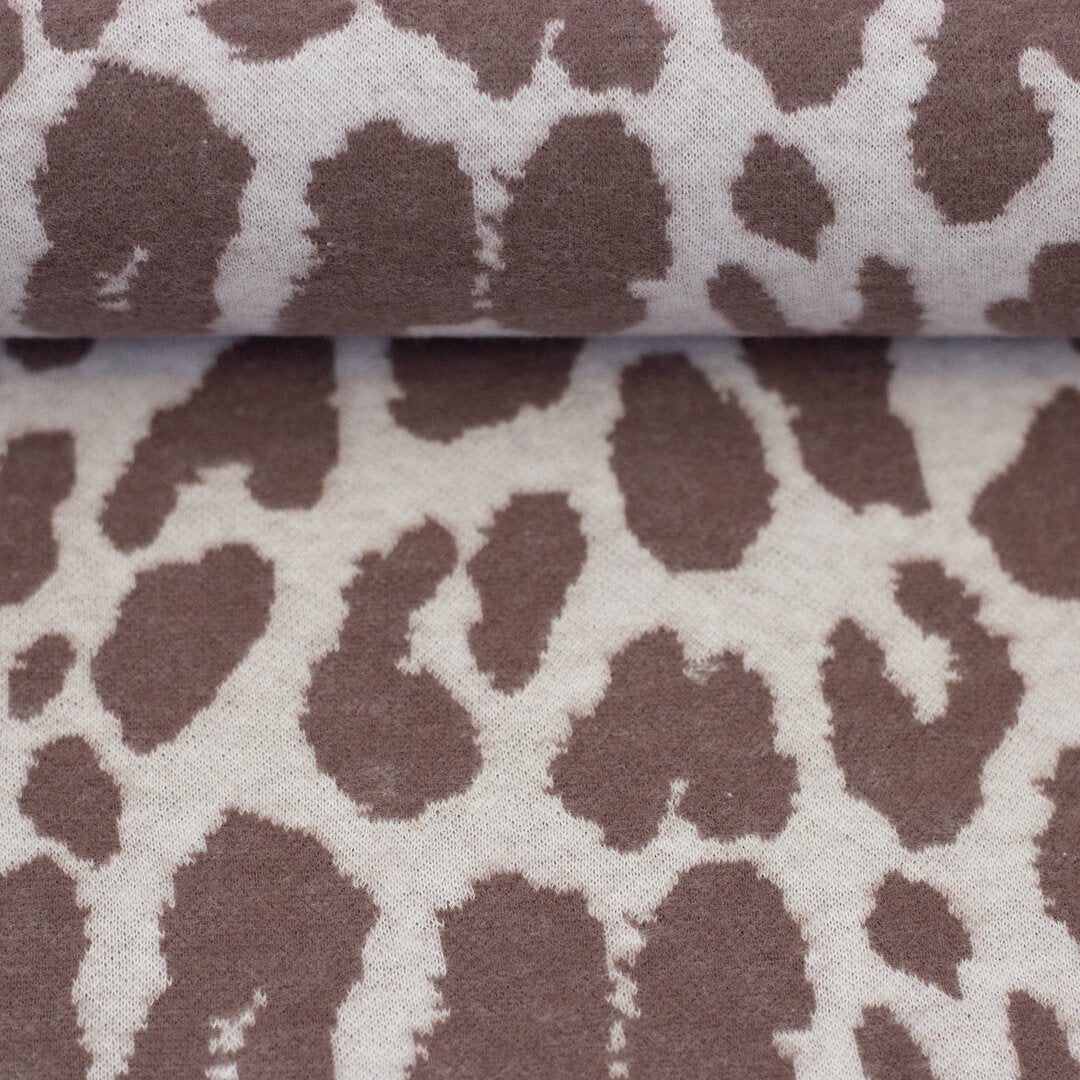 Jacquard Jersey "Emily" Swafing - Leo peppercorn/naturweiß