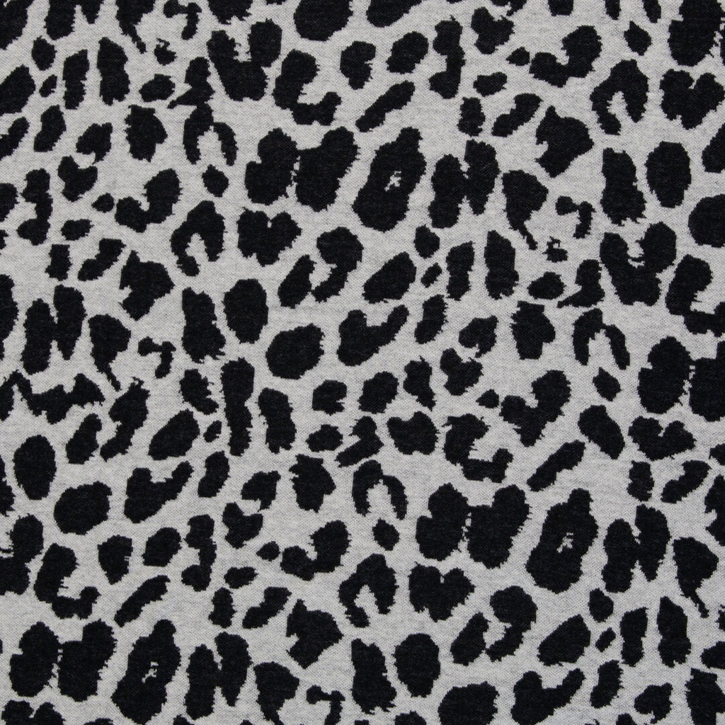 Jacquard Jersey "Emily" Swafing - Leo schwarz/naturweiß