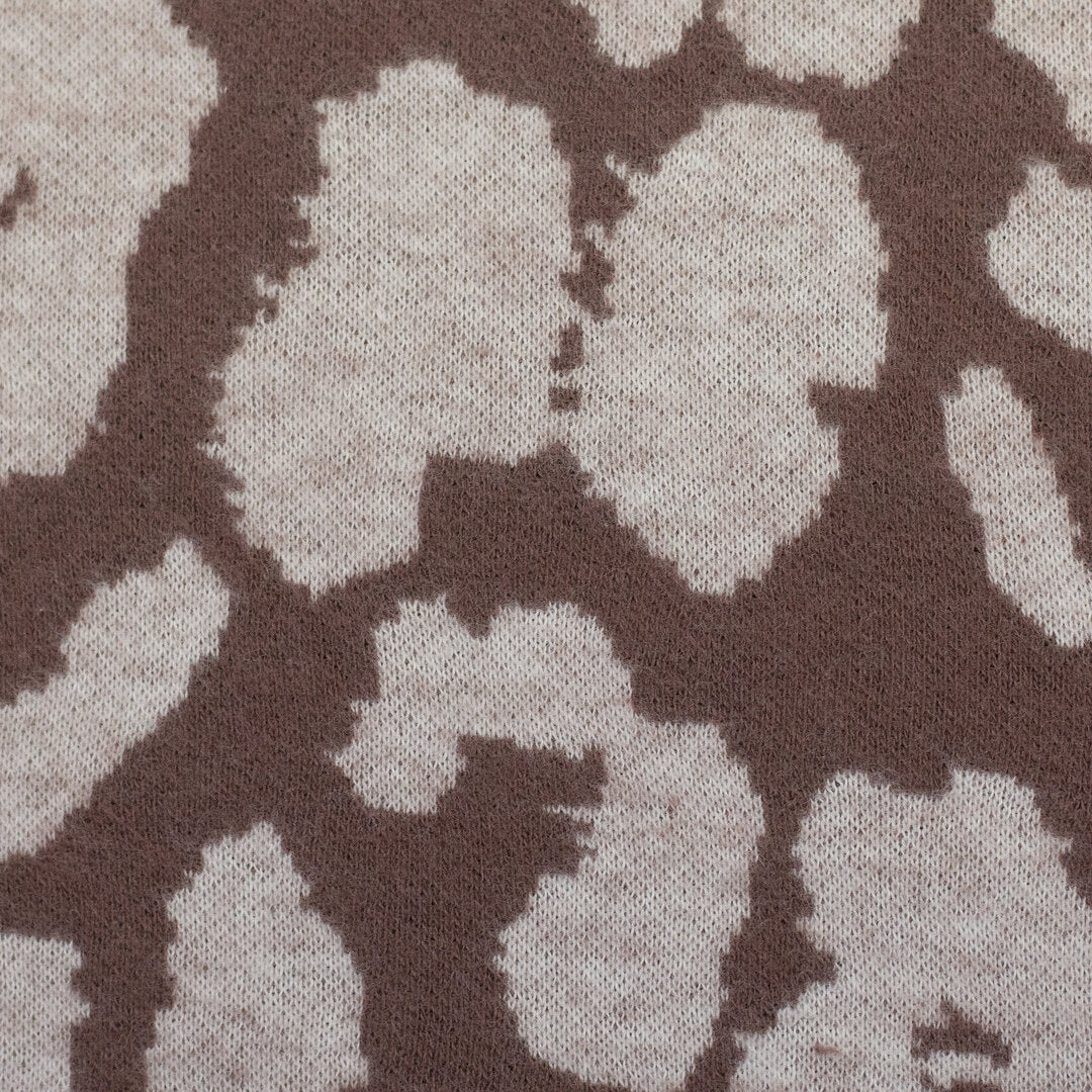 Jacquard Jersey "Emily" Swafing - Leo peppercorn/naturweiß