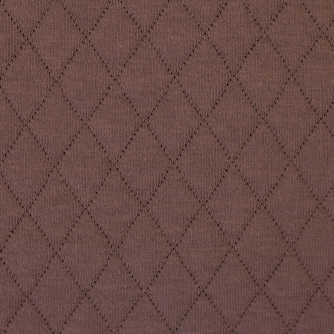 Rauten-Stepp Sweat "Anni" Swafing - mauve uni