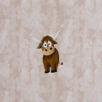 French Terry Panel "Holy Cow" - Design by Mrs. Mint Design (1 Panel = 1 Stück)