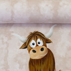 French Terry Panel "Holy Cow" - Design by Mrs. Mint Design (1 Panel = 1 Stück)