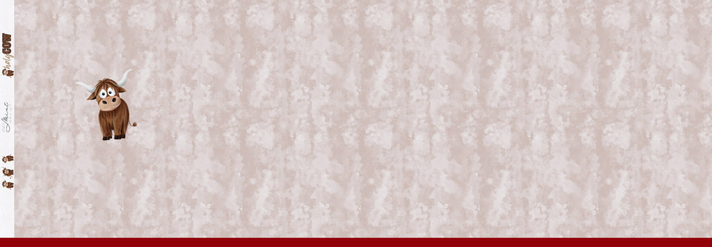 French Terry Panel "Holy Cow" - Design by Mrs. Mint Design (1 Panel = 1 Stück)