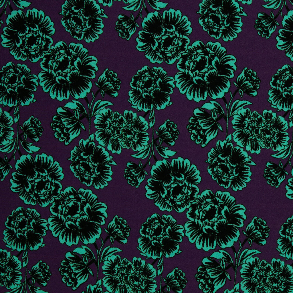 Viskose Webware Swafing - Peonies by Cherry Picking purple