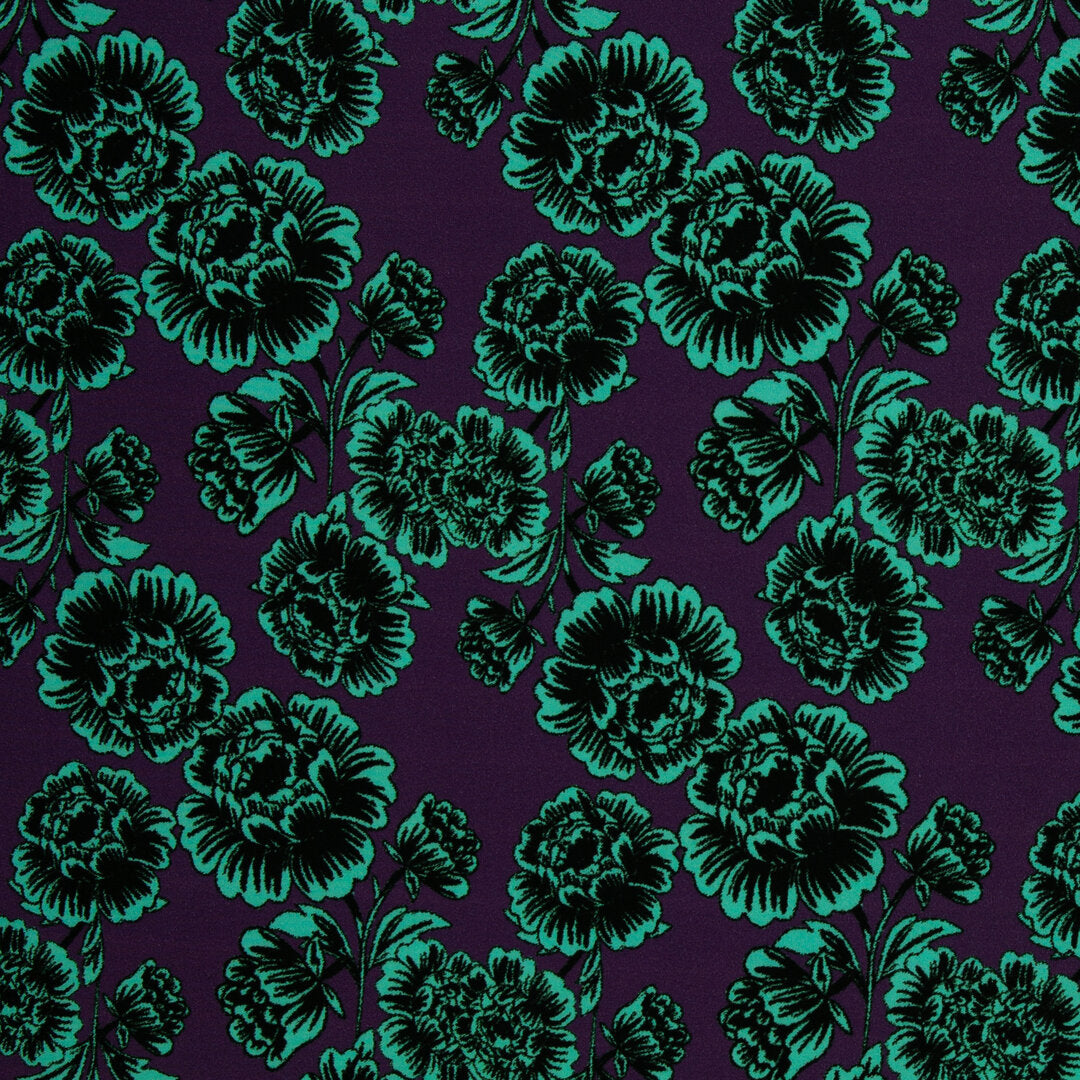 Viskose Webware Swafing - Peonies by Cherry Picking purple