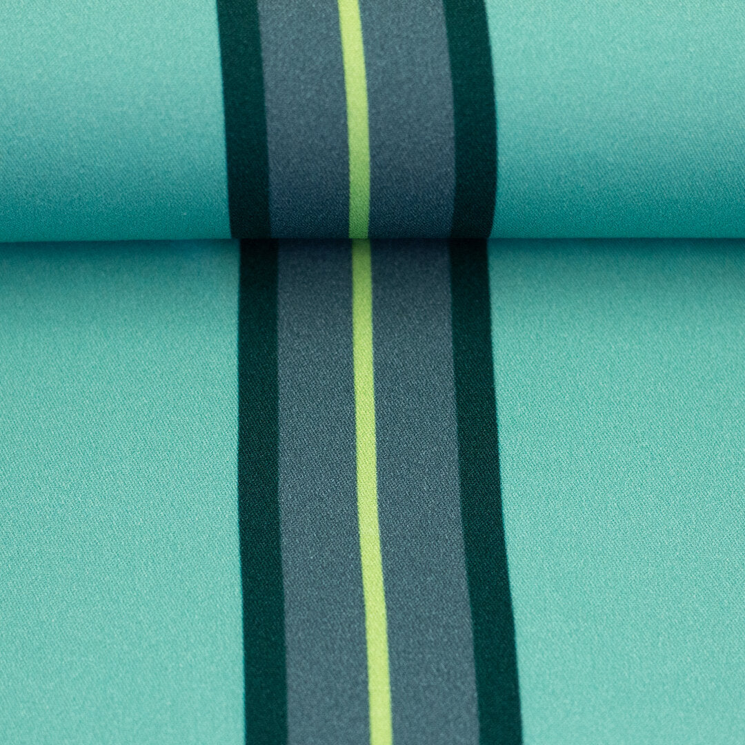 Viskose Webware Swafing - Stripes by Kibadoo aqua