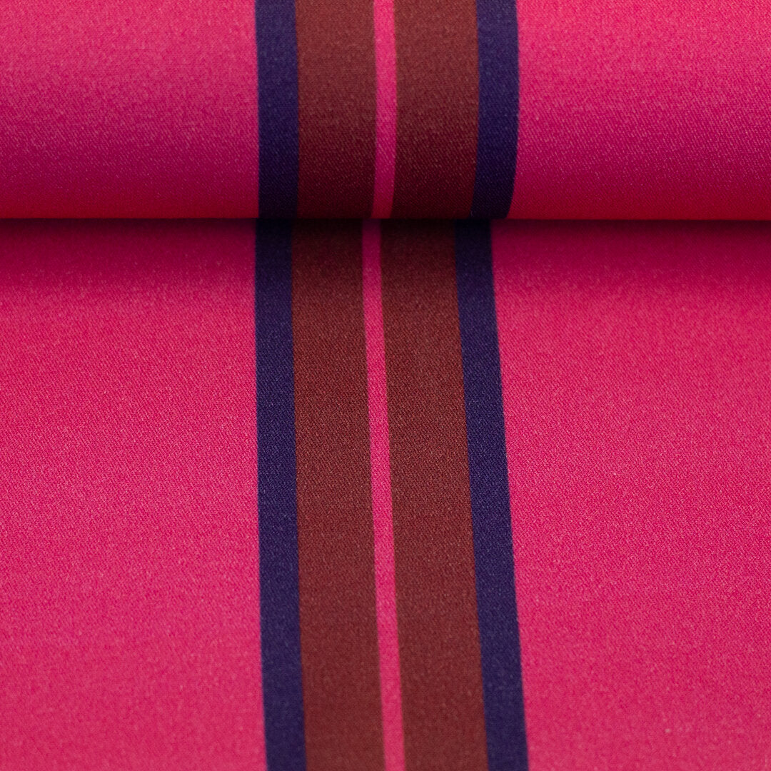 Viskose Webware Swafing - Stripes by Kibadoo fuchsia