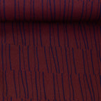 Viskose Webware Swafing - Striple by Kibadoo maroon