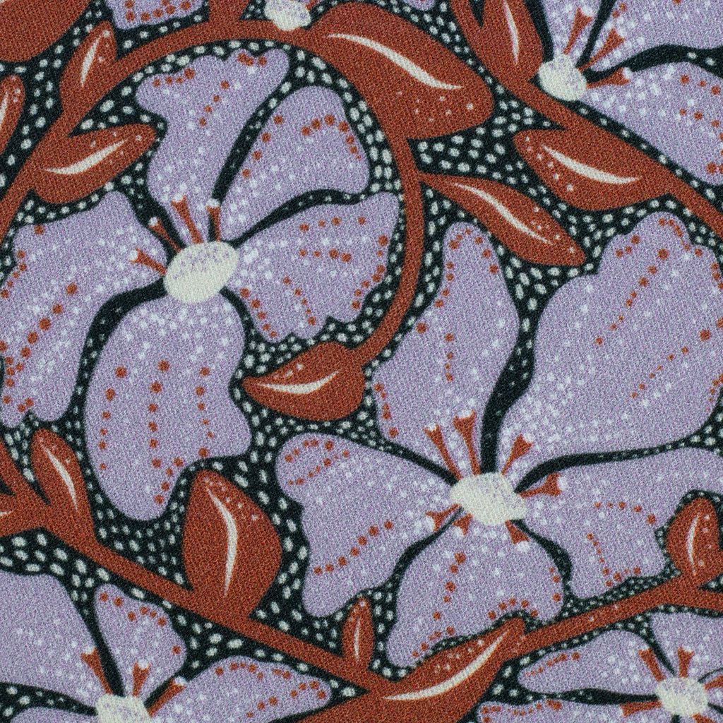 Viskose Webware Swafing - Trailing Flowers by Bienvenido Colorido flieder