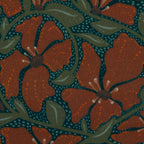 Viskose Webware Swafing - Trailing Flowers by Bienvenido Colorido terracotta