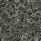 Jersey Swafing - Autumn Damask naturweiß/anthrazit by Bienvenido Colorido