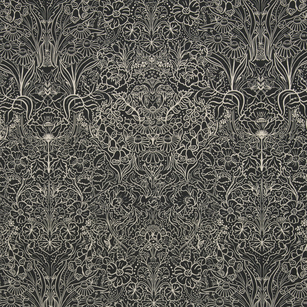 Jersey Swafing - Autumn Damask naturweiß/anthrazit by Bienvenido Colorido
