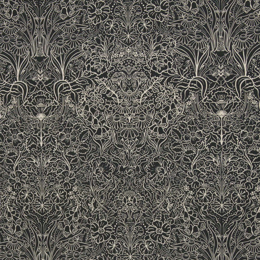 Jersey Swafing - Autumn Damask naturweiß/anthrazit by Bienvenido Colorido