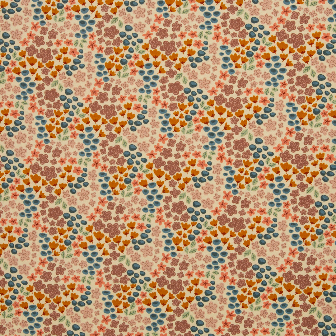 Jersey "Fleur de Lausemia" Swafing - beige/altrosa