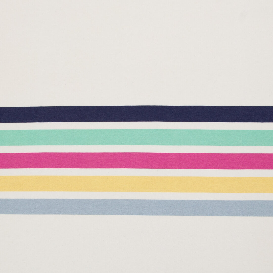 French Terry Panel "Stripes" by lillesol & pelle - weiß (1Panel)