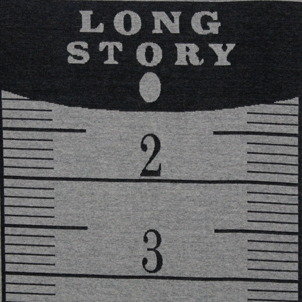 Long Story Jacquard-Jersey Swafing - **Panel ca. 250 cm**, Maßbänder, grau/altrosa/jeansblau