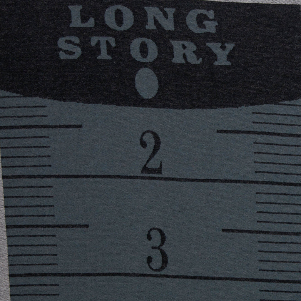 Long Story Jacquard-Jersey Swafing - **Panel ca. 250 cm**, Maßbänder, grau/altrosa/jeansblau