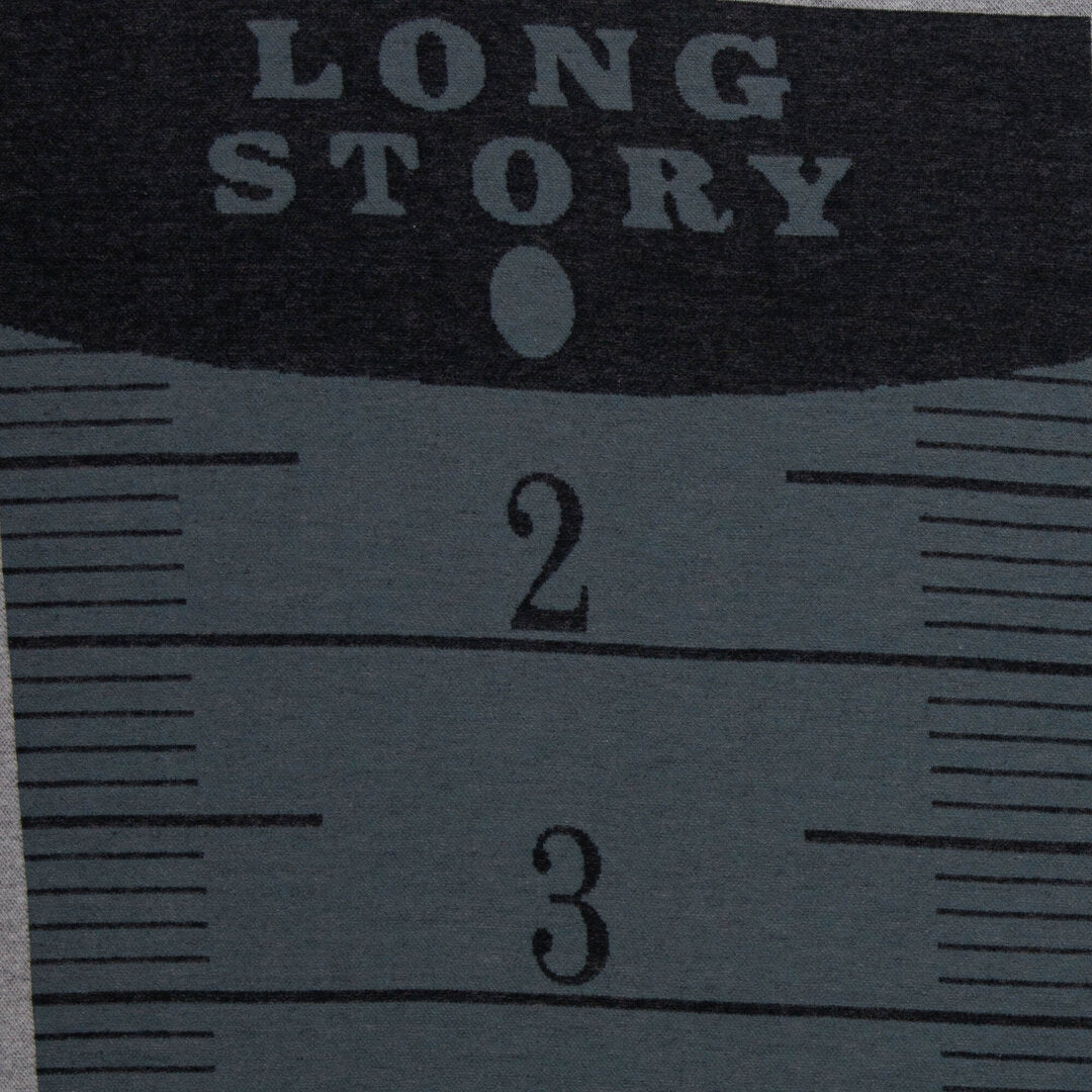 Long Story Jacquard-Jersey Swafing - **Panel ca. 250 cm**, Maßbänder, grau/altrosa/jeansblau