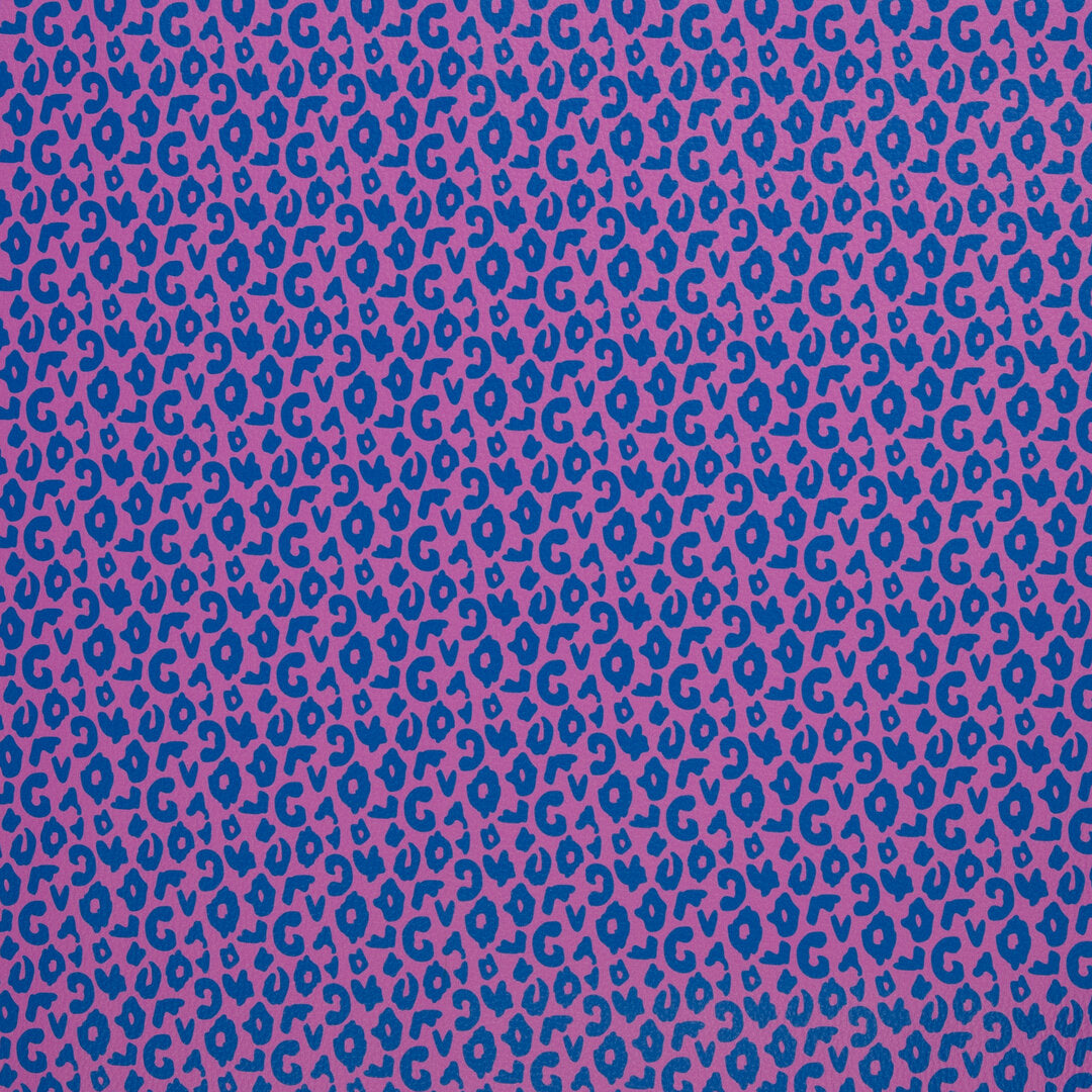 Kunstleder "Brush & Wild" by Cherry Picking von Swafing - Leo pink/royal