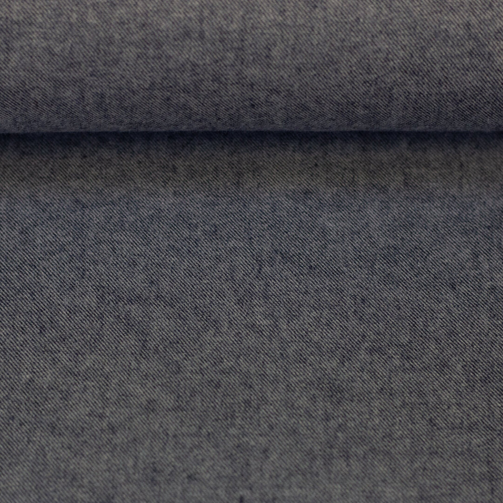 Baumwoll-Flanell "Hudson" Swafing - grau