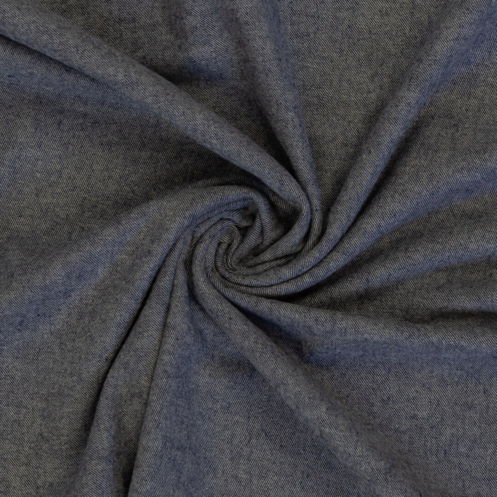 Baumwoll-Flanell "Hudson" Swafing - grau