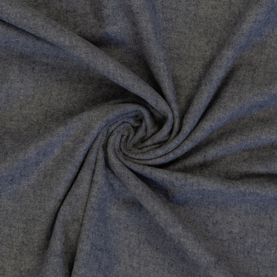 Baumwoll-Flanell "Hudson" Swafing - grau