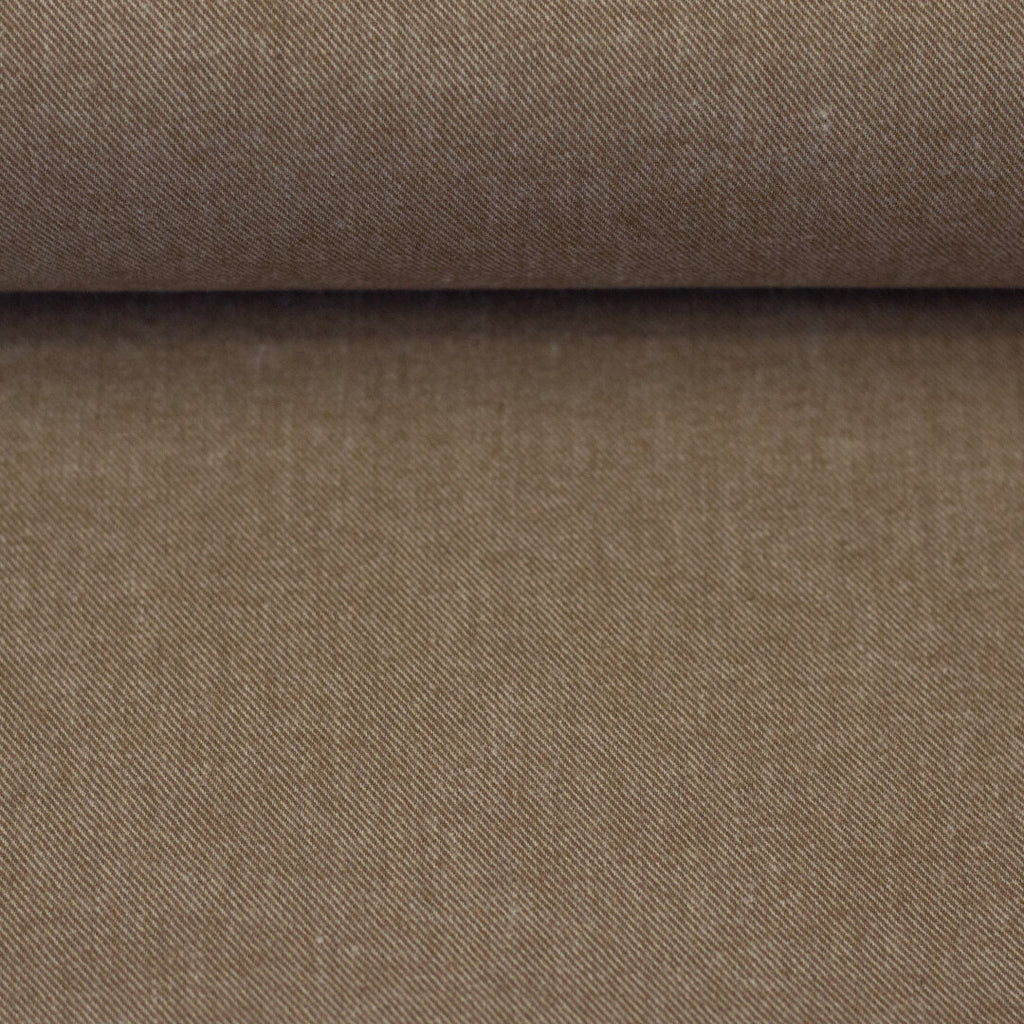 Baumwoll-Flanell "Hudson" Swafing - camel