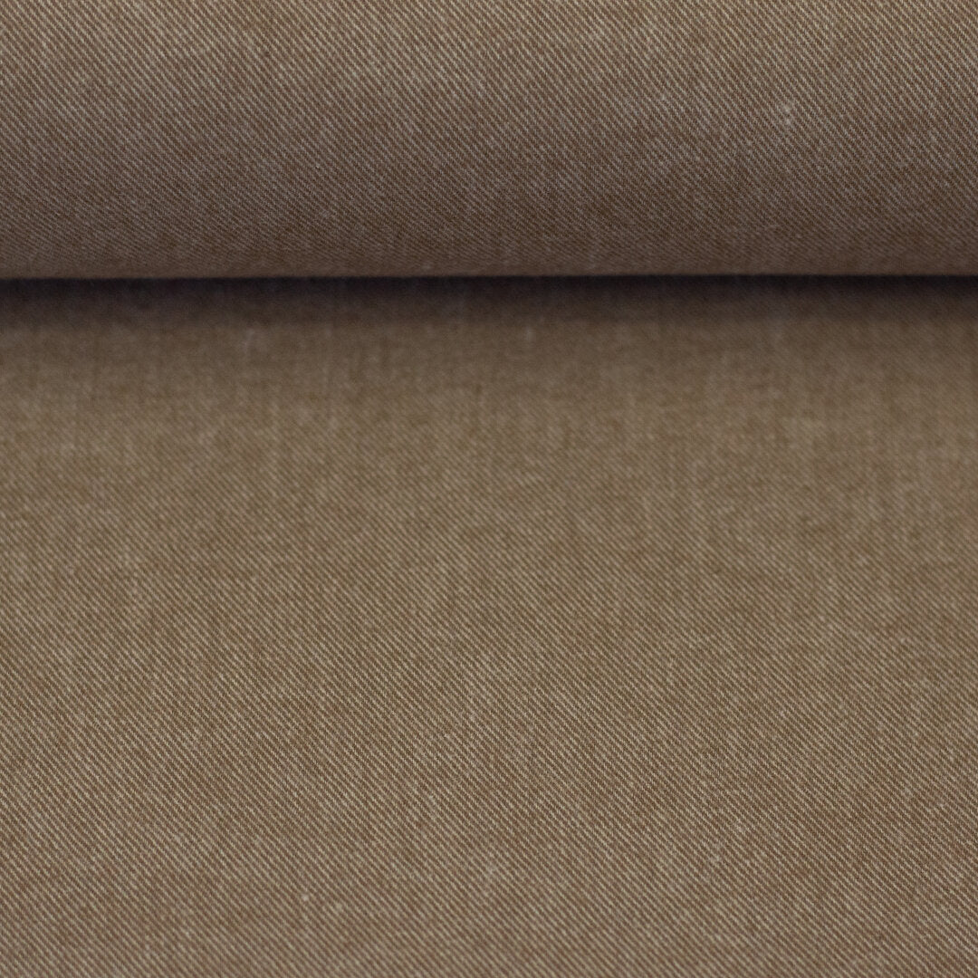 Baumwoll-Flanell "Hudson" Swafing - camel