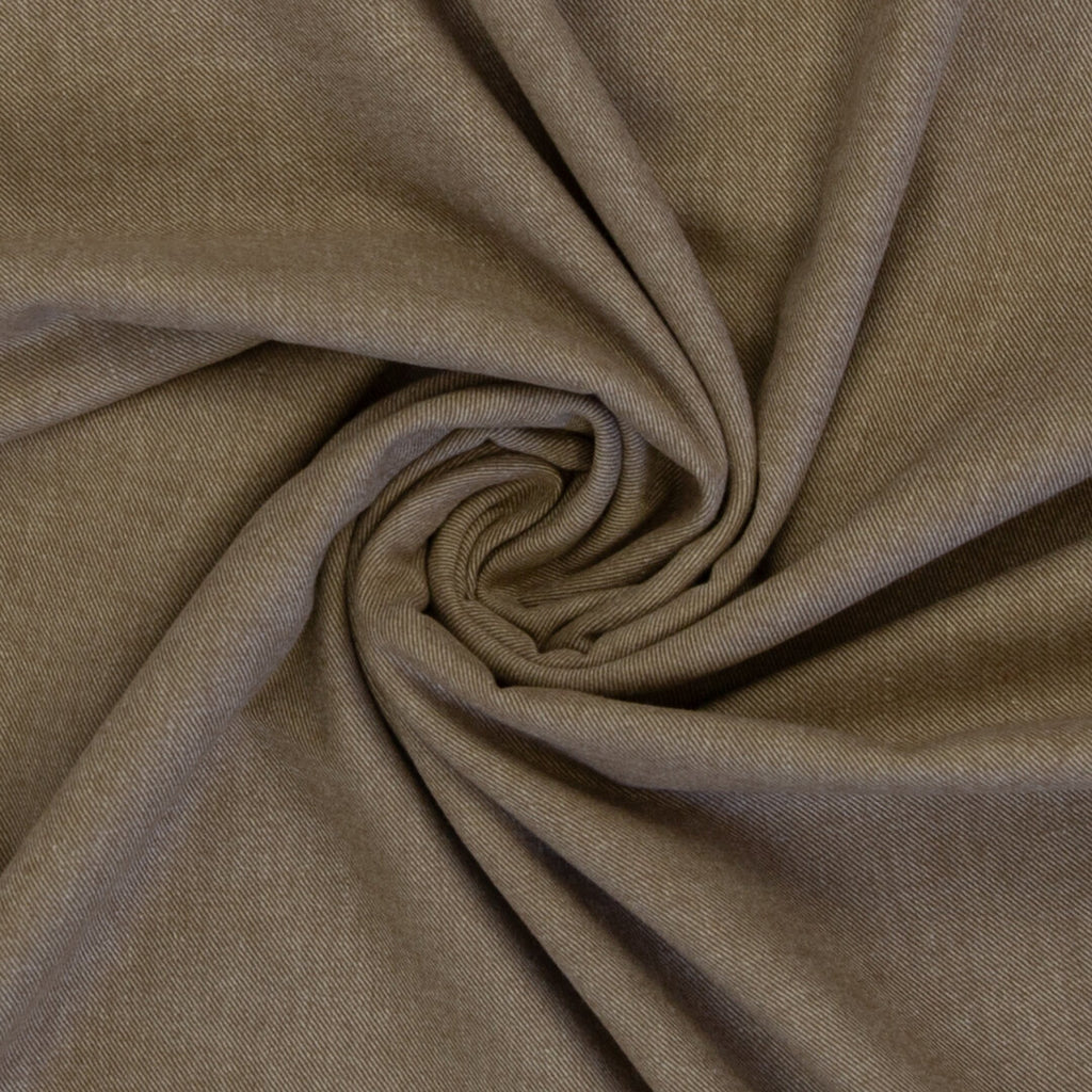 Baumwoll-Flanell "Hudson" Swafing - camel