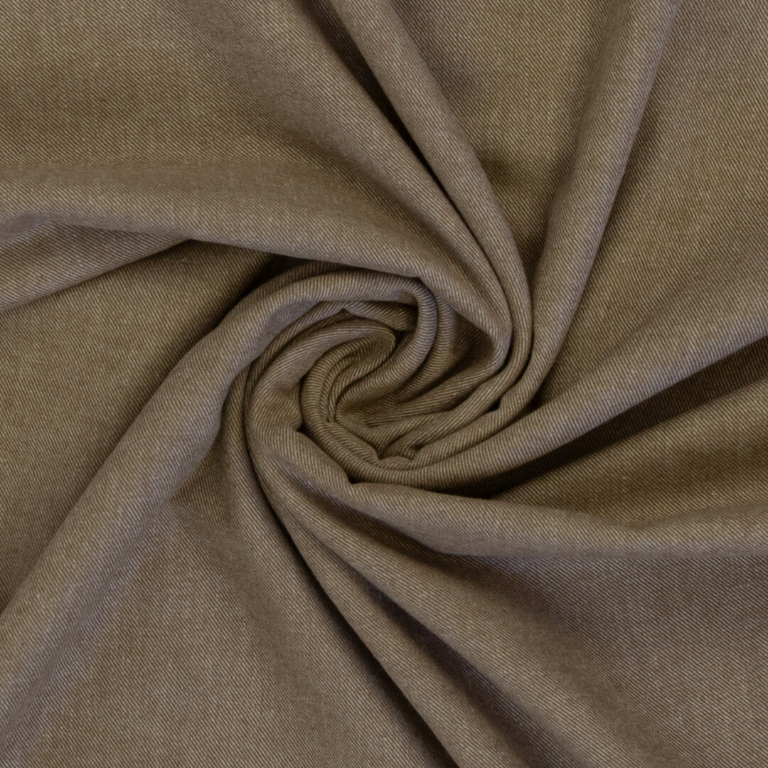 Baumwoll-Flanell "Hudson" Swafing - camel