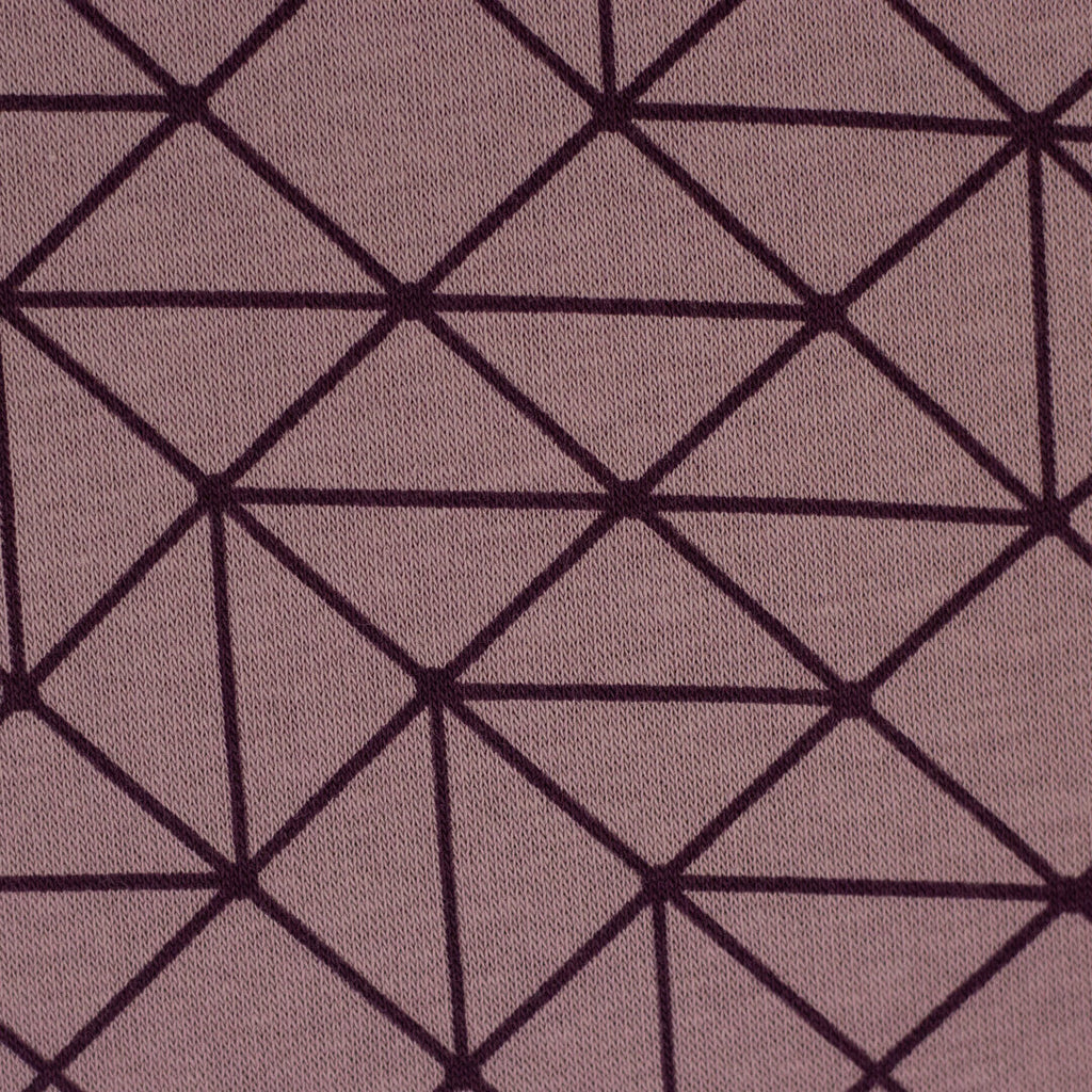 Heavy Sweat "Aspen" Swafing - Linien altrosa/bordeaux