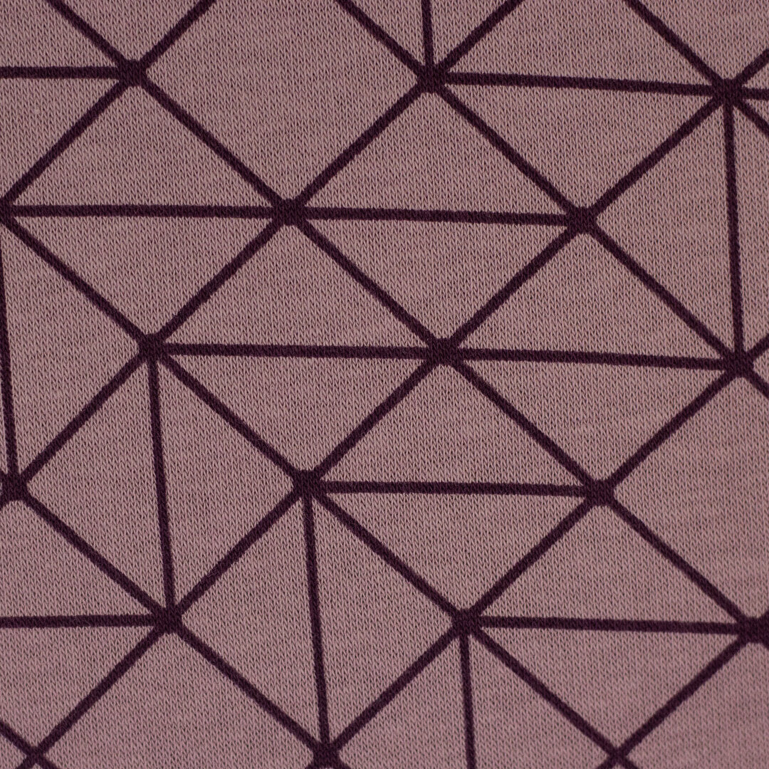 Heavy Sweat "Aspen" Swafing - Linien altrosa/bordeaux