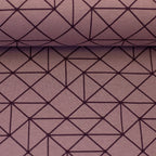 Heavy Sweat "Aspen" Swafing - Linien altrosa/bordeaux