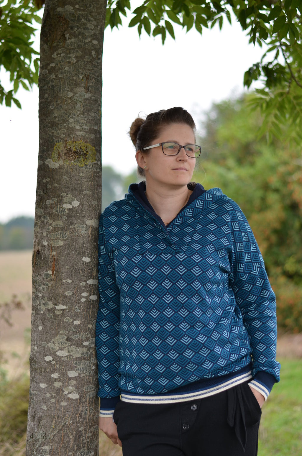 Ebook / Schnittmuster lillesol women No.58 Oversize-Hoodie *mit Video Nähanleitung*