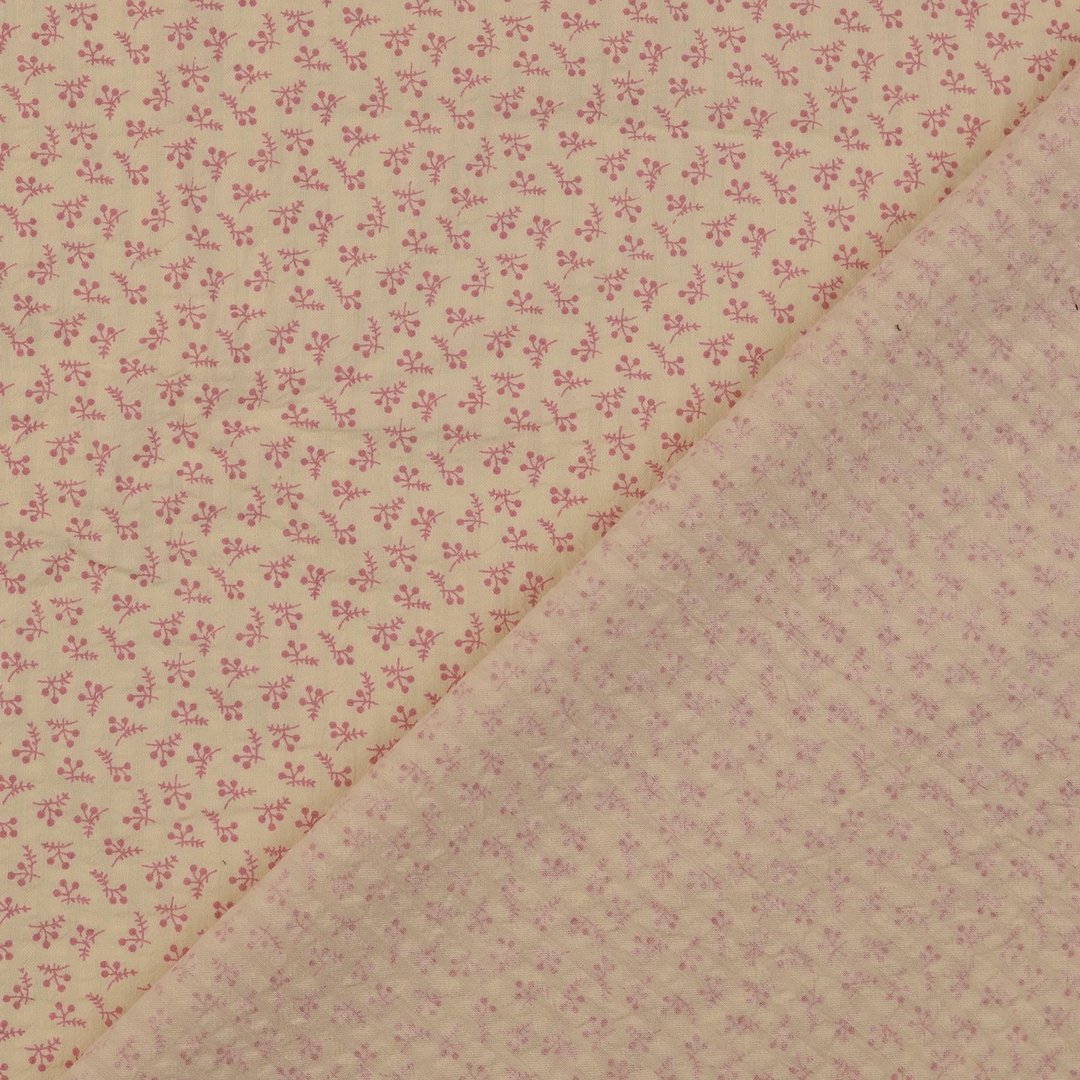 Baumwoll-Seersucker - vintage rosa *mit Video-Vorstellung*