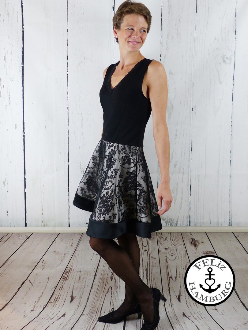 Papierschnittmuster lillesol women No.34 Kleid Belleza * mit Video-Nähanleitung * ✂✂✂
