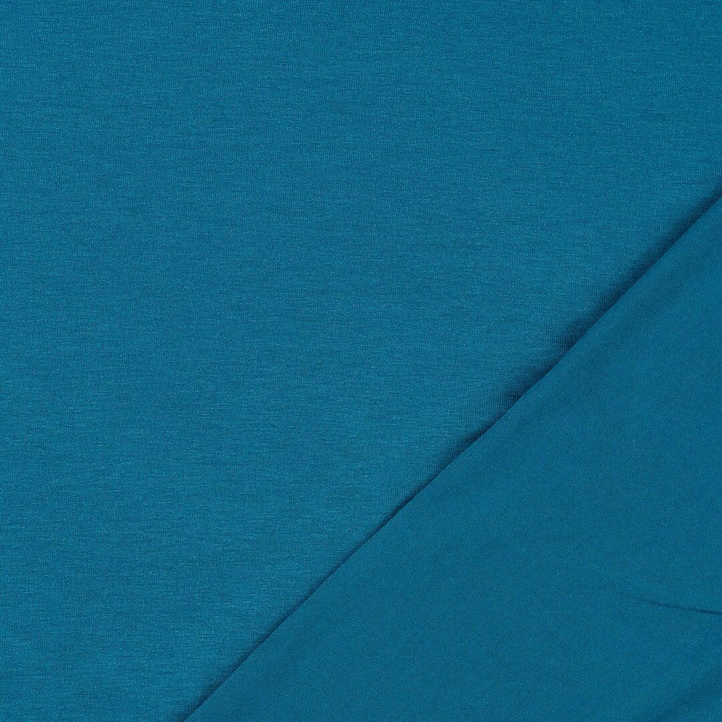 Viskosejersey uni - dunkelpetrol *Videovorstellung*