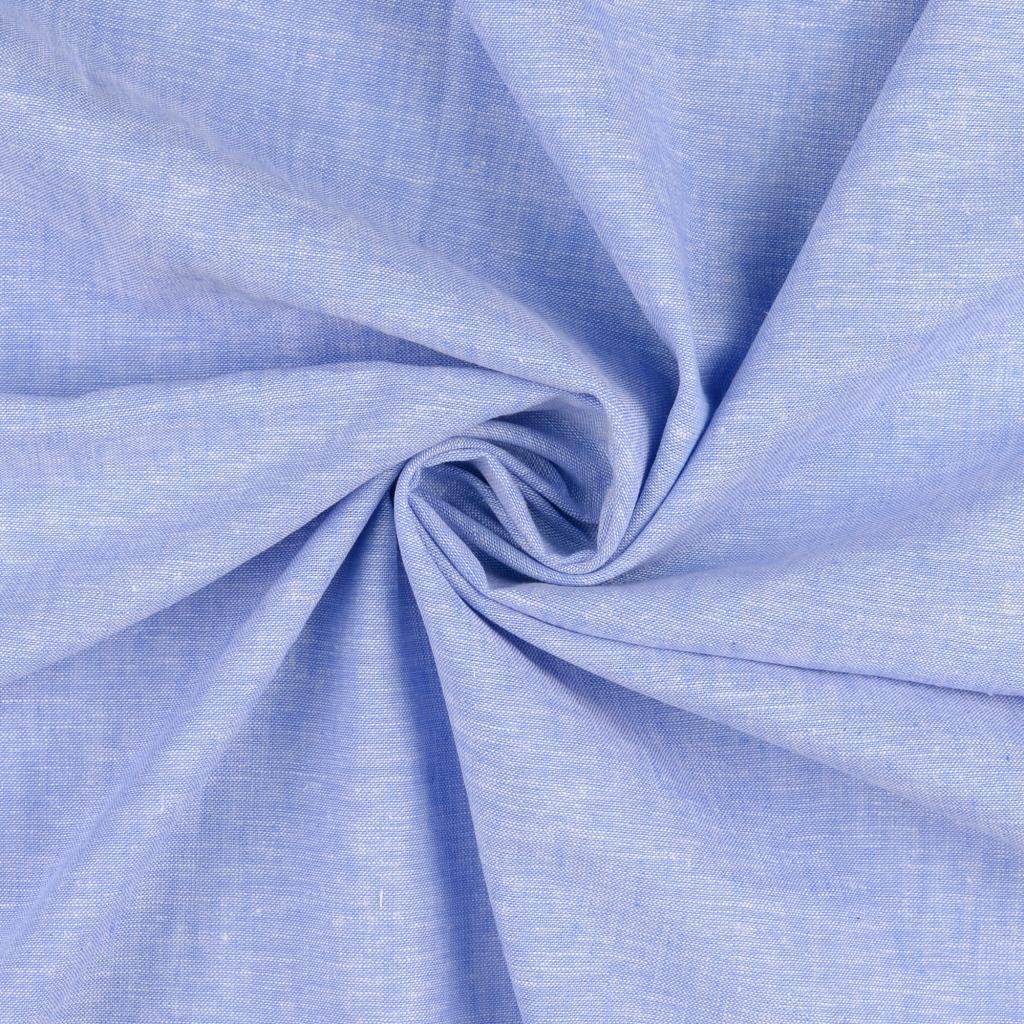 Leinen-Baumwolle meliert - blau *Videovorstellung*