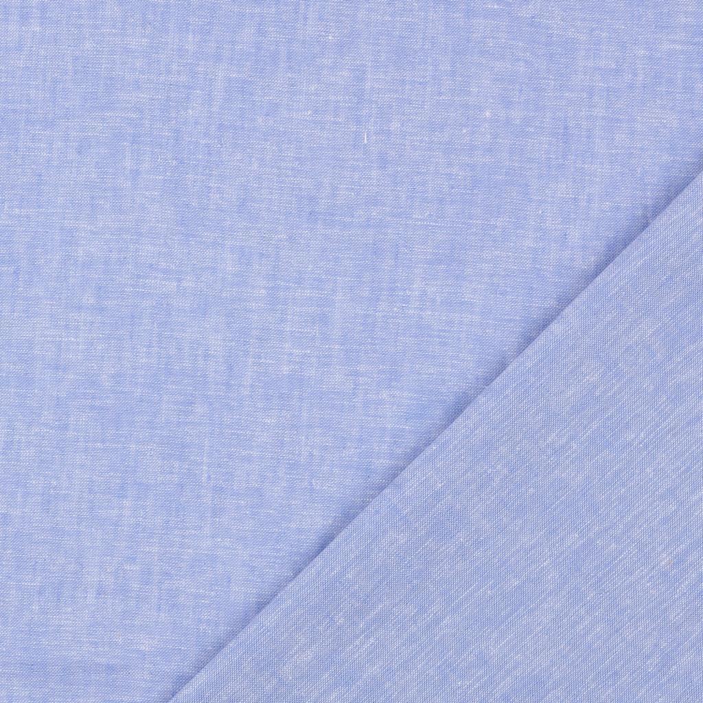 Leinen-Baumwolle meliert - blau *Videovorstellung*