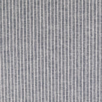 Leinen-Baumwolle meliert mit breiten Streifen - navy