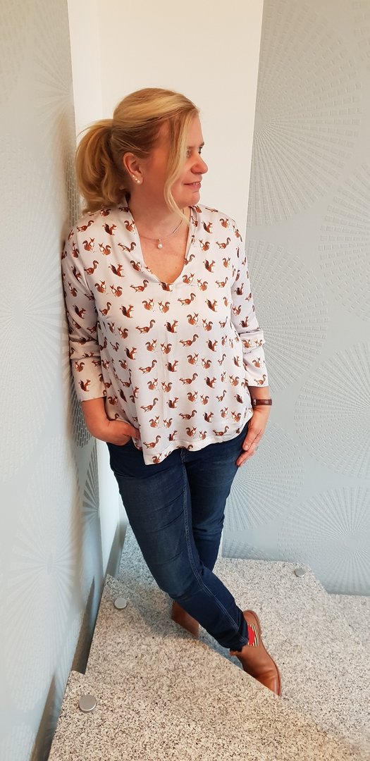Ebook / Schnittmuster lillesol women No.38 Flora-Bluse *mit Video Nähanleitung*