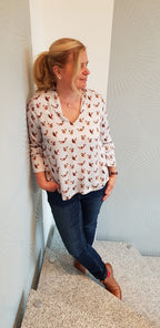 Ebook / Schnittmuster lillesol women No.38 Flora-Bluse *mit Video Nähanleitung*