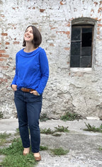 Designbeispiel: lillesol women No.47 Shirt mit Uboot-Kragen
