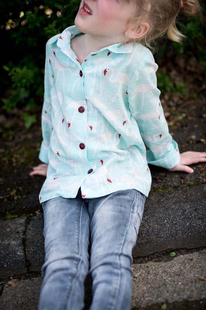 Ebook / Schnittmuster lillesol basics No.68 Hemdbluse & Kleid Camisa *mit Video-Nähanleitung*