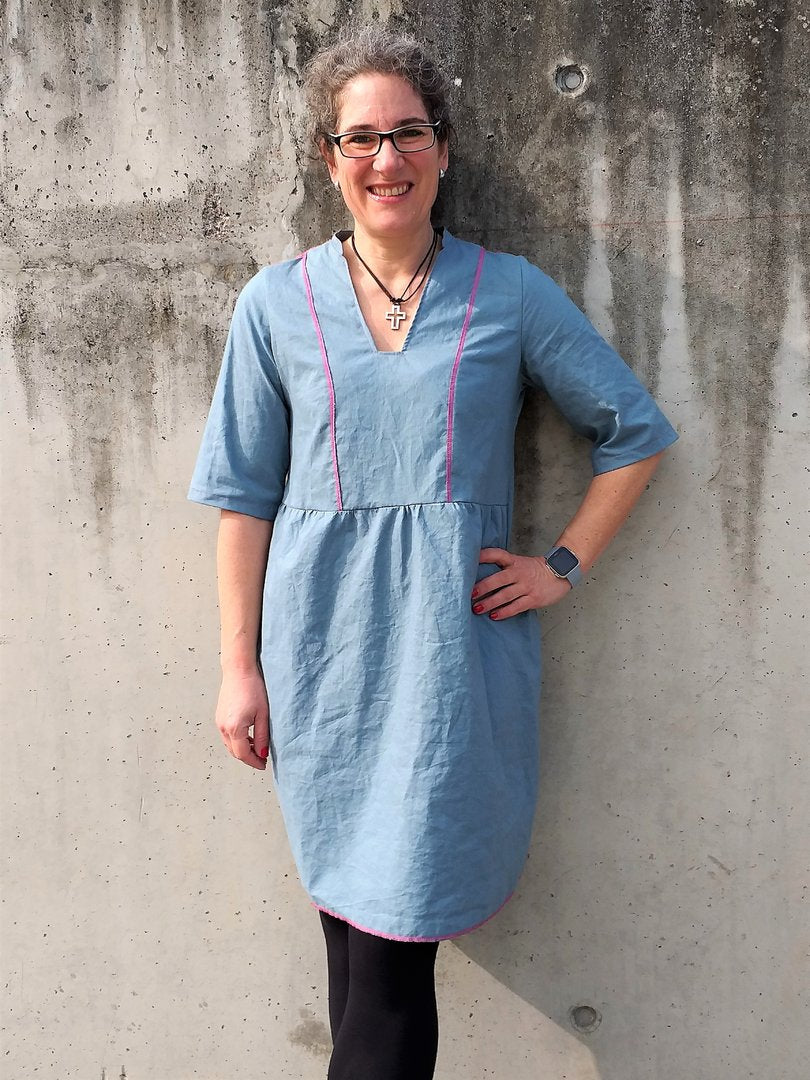 Ebook / Schnittmuster lillesol women No.42 Kleid/Tunika Mariluna *mit Video Nähanleitung
